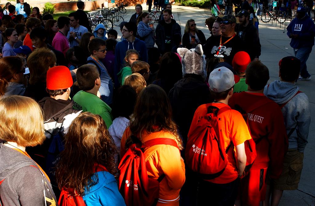 DSC_6502.JPG - Spontaneous at 2013 Odyssey of the Mind world finals.