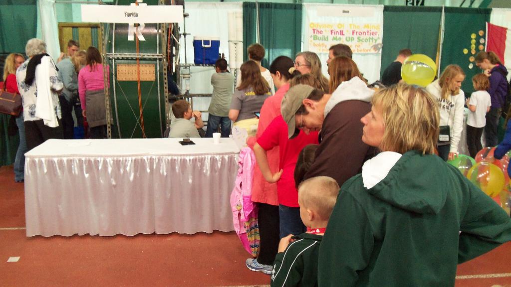 100_0206.JPG - Florida's booth at the Creativity Festival. 2013 Odyssey of the Mind world finals.