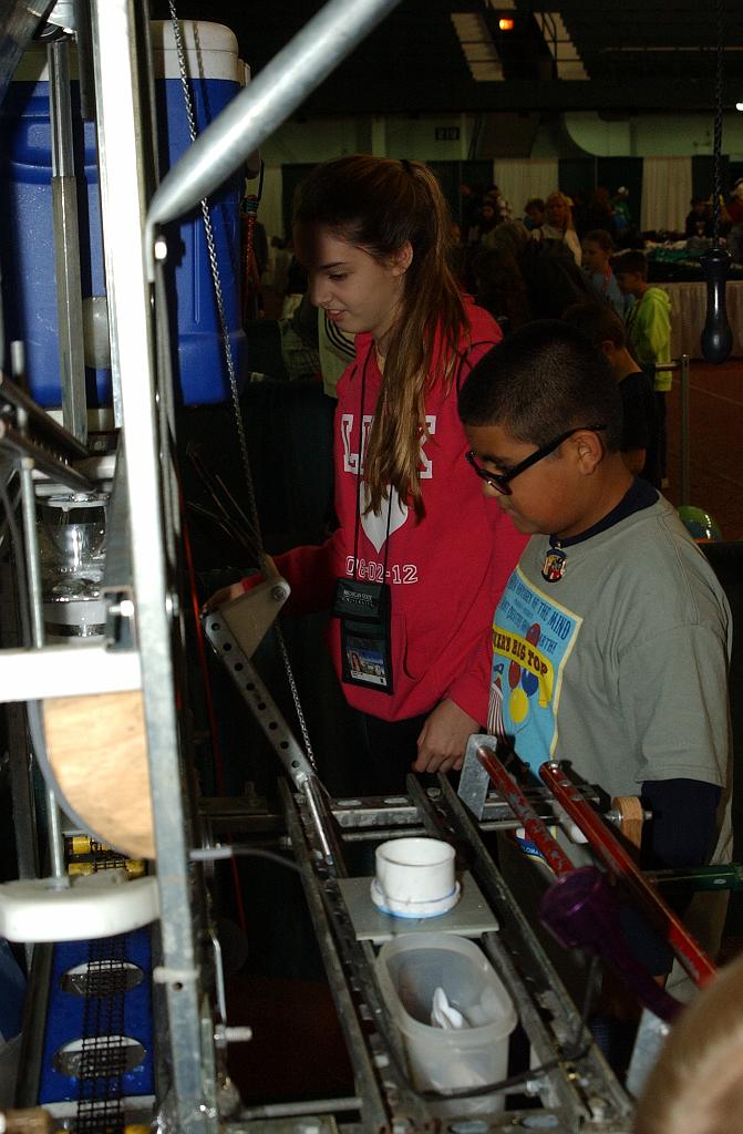 DSC_6113.JPG - Florida's booth at the Creativity Festival. 2013 Odyssey of the Mind world finals.