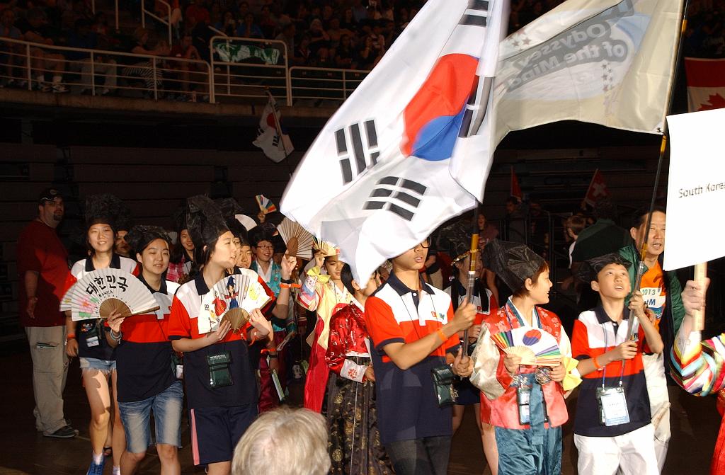 DSC_6031.JPG - South Korea at the Odyssey 2013 World Finals Opening Ceremonies