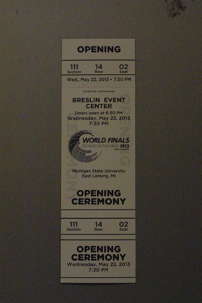 IMG_1203.JPG - Opening Ceremonies - Odyssey of the Mind World Finals 2013