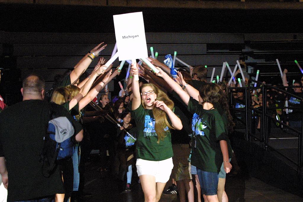 IMG_1305.JPG - Michigan at the Odyssey 2013 World Finals Opening Ceremonies