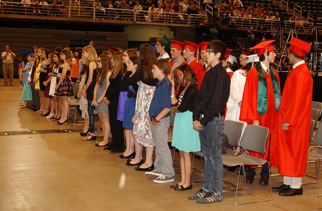 DSC_6397.JPG - Graduation ceremony at 2013 Odyssey of the Mind World Finals.
