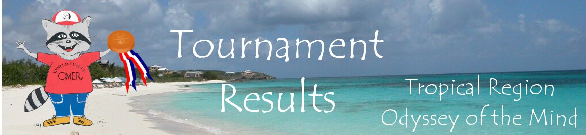 Tournament Results Tropical Region Odyssey of the Mind